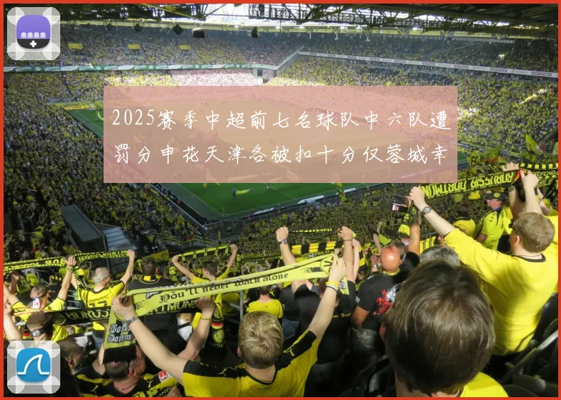 2025赛季中超前七名球队中六队遭罚分申花天津各被扣十分仅蓉城幸免